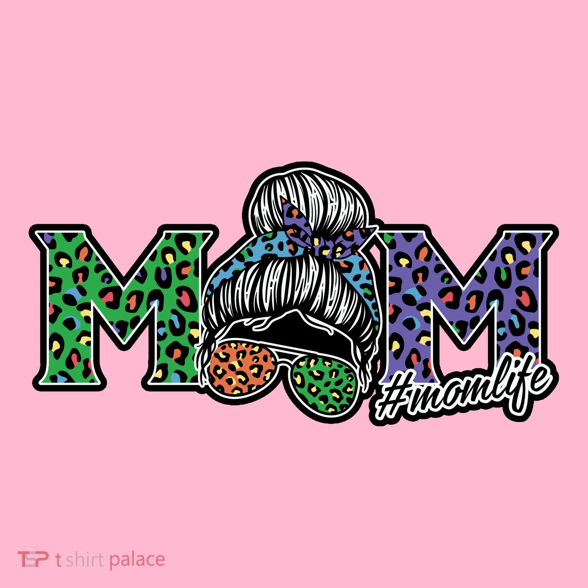 Mom Life Mothers Day Hair Bun Visor