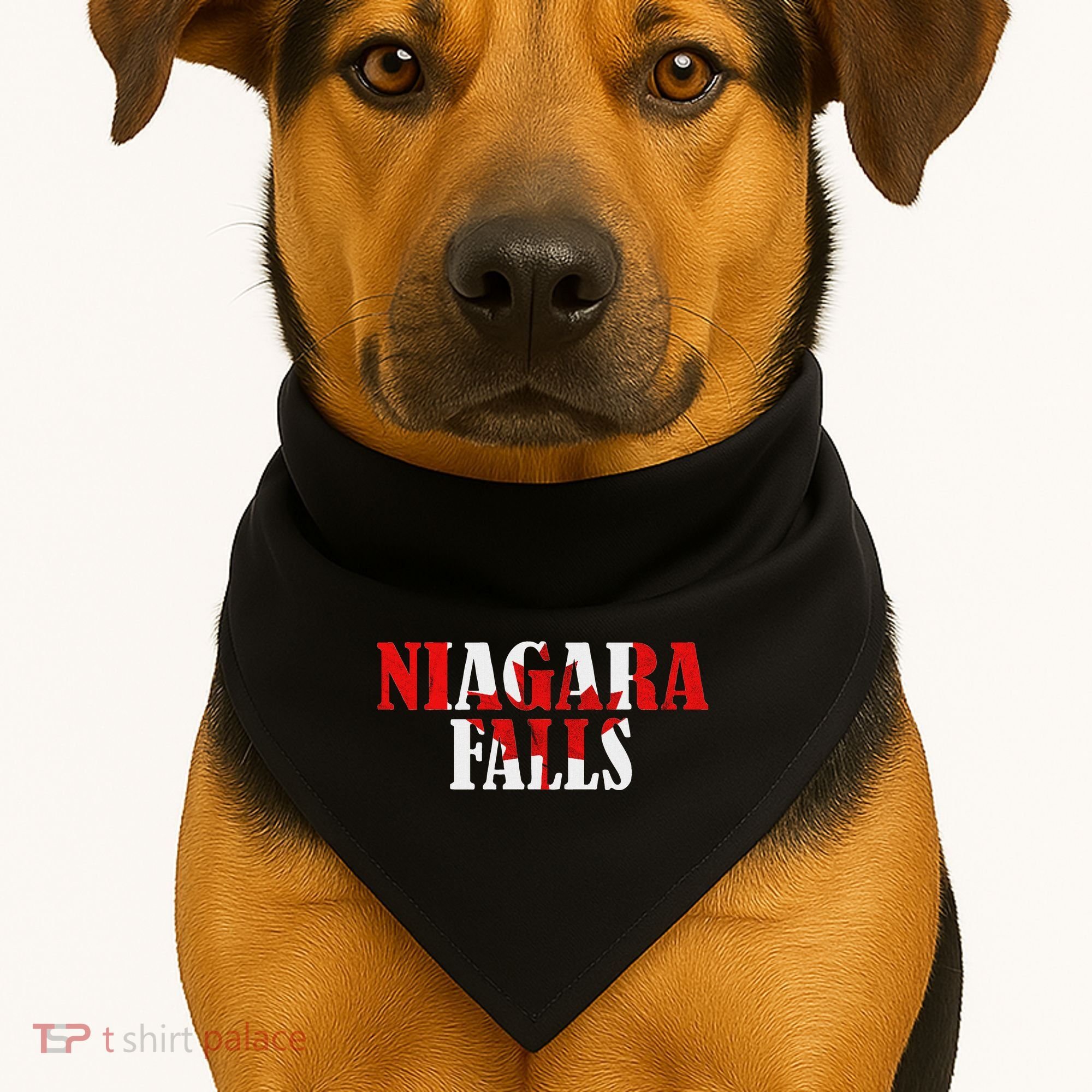 Maple Leaf Niagara Falls Canada Canadian Roots Canada Flag USA-Made Doggie Bandana
