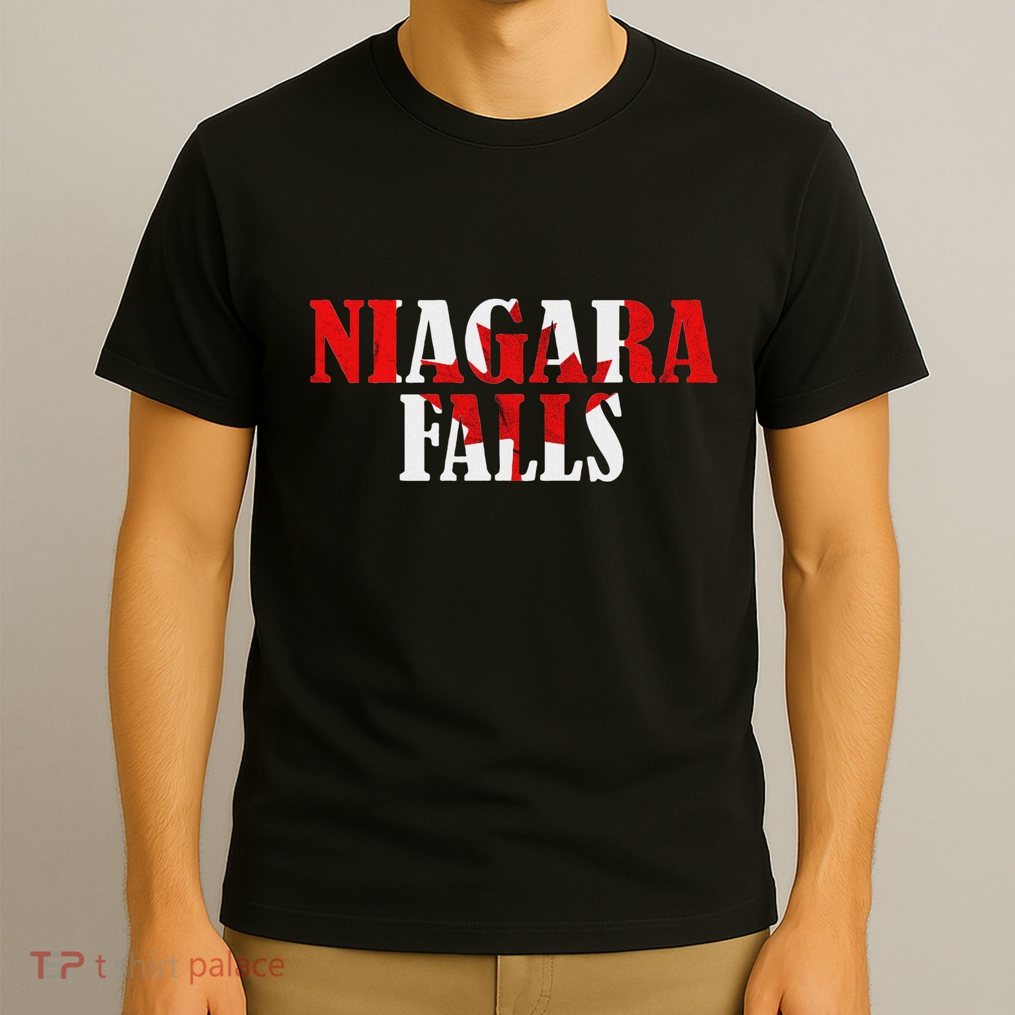 Maple Leaf Niagara Falls Canada Canadian Roots Canada Flag T-Shirt