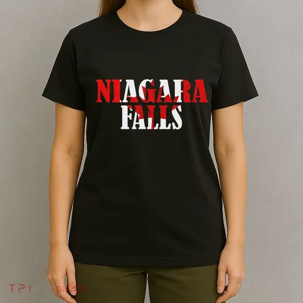 Maple Leaf Niagara Falls Canada Canadian Roots Canada Flag T-Shirt