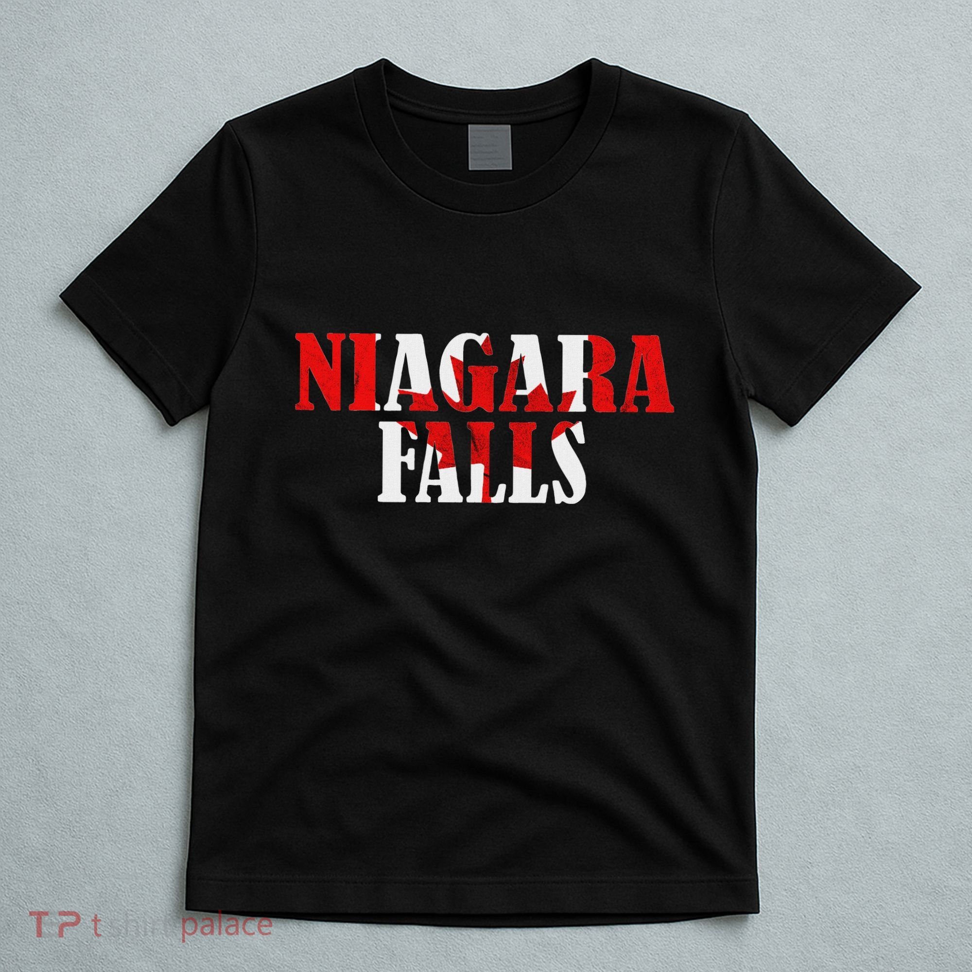Maple Leaf Niagara Falls Canada Canadian Roots Canada Flag T-Shirt