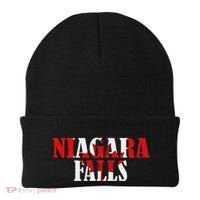 Maple Leaf Niagara Falls Canada Canadian Roots Canada Flag Beanie thumb 0