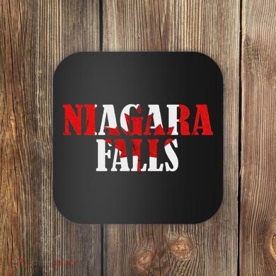 Maple Leaf Niagara Falls Canada Canadian Roots Canada Flag Coaster