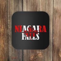 Maple Leaf Niagara Falls Canada Canadian Roots Canada Flag Coaster thumb 0