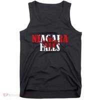 Maple Leaf Niagara Falls Canada Canadian Roots Canada Flag Tank Top thumb 0
