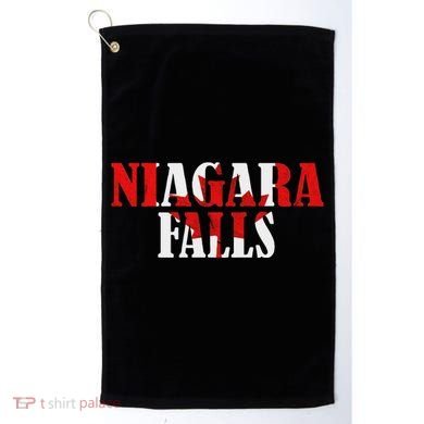 Maple Leaf Niagara Falls Canada Canadian Roots Canada Flag Golf Towel