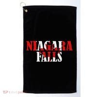 Maple Leaf Niagara Falls Canada Canadian Roots Canada Flag Golf Towel thumb 0