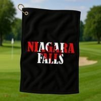 Maple Leaf Niagara Falls Canada Canadian Roots Canada Flag Golf Towel thumb 1