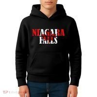 Maple Leaf Niagara Falls Canada Canadian Roots Canada Flag Kids Hoodie thumb 4