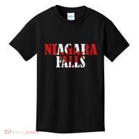 Maple Leaf Niagara Falls Canada Canadian Roots Canada Flag Kids T-Shirt thumb 0