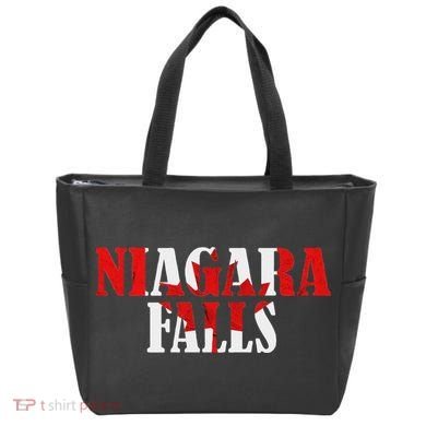 Maple Leaf Niagara Falls Canada Canadian Roots Canada Flag Tote Bag