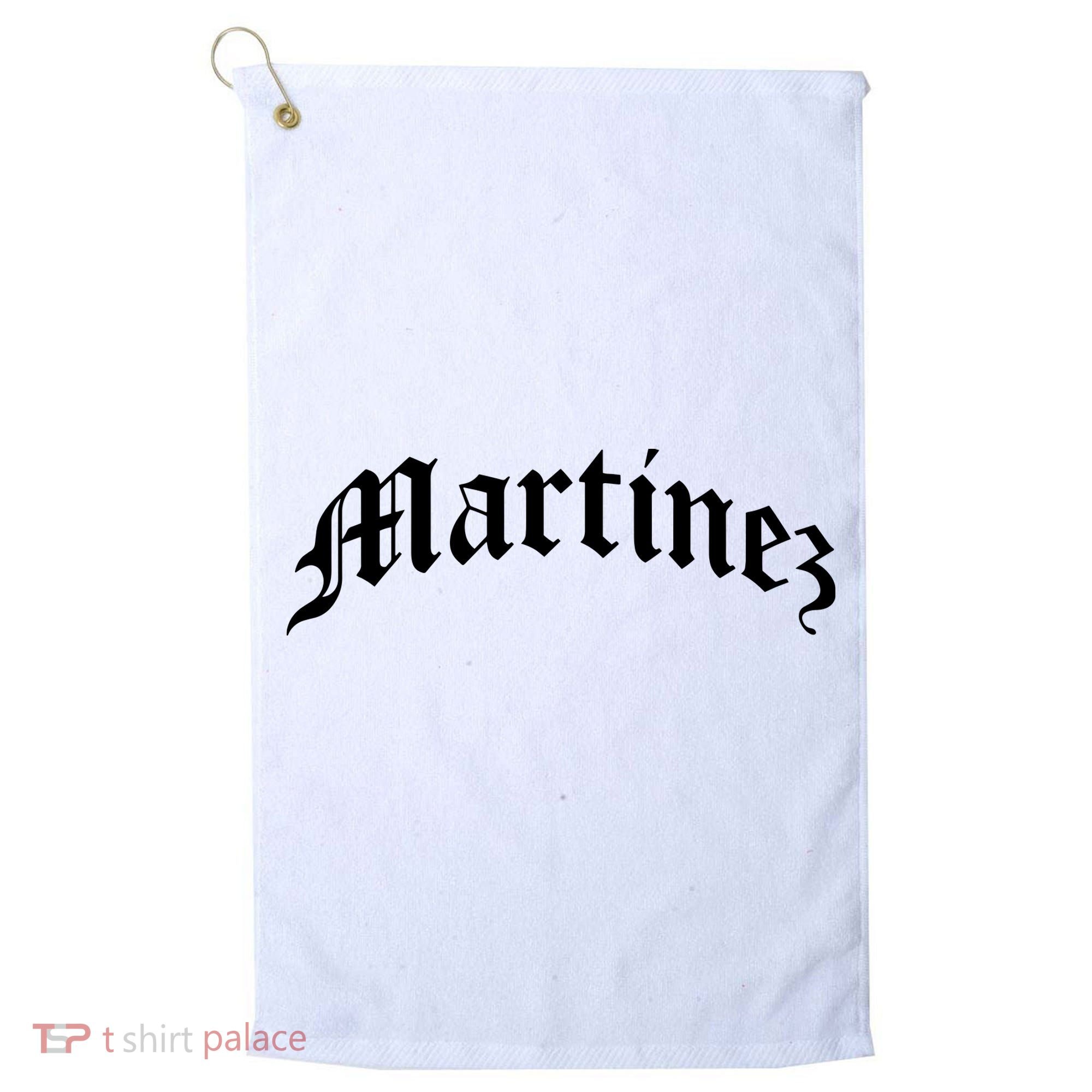 Martinez Last Name Chicano Mexican American Hispanic Spanish Golf Towel