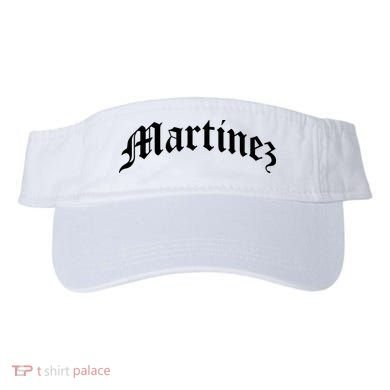 Martinez Last Name Chicano Mexican American Hispanic Spanish Visor