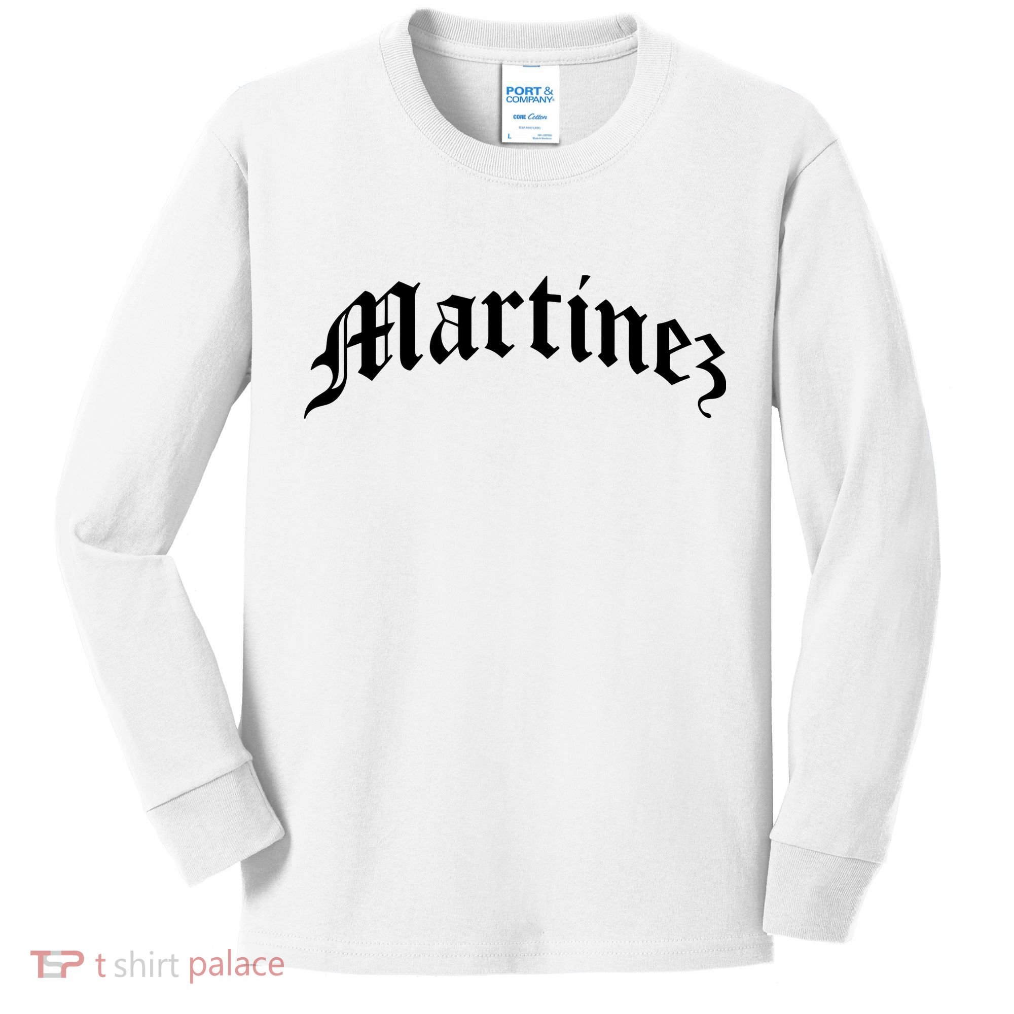 Martinez Last Name Chicano Mexican American Hispanic Spanish Kids Long Sleeve Shirt