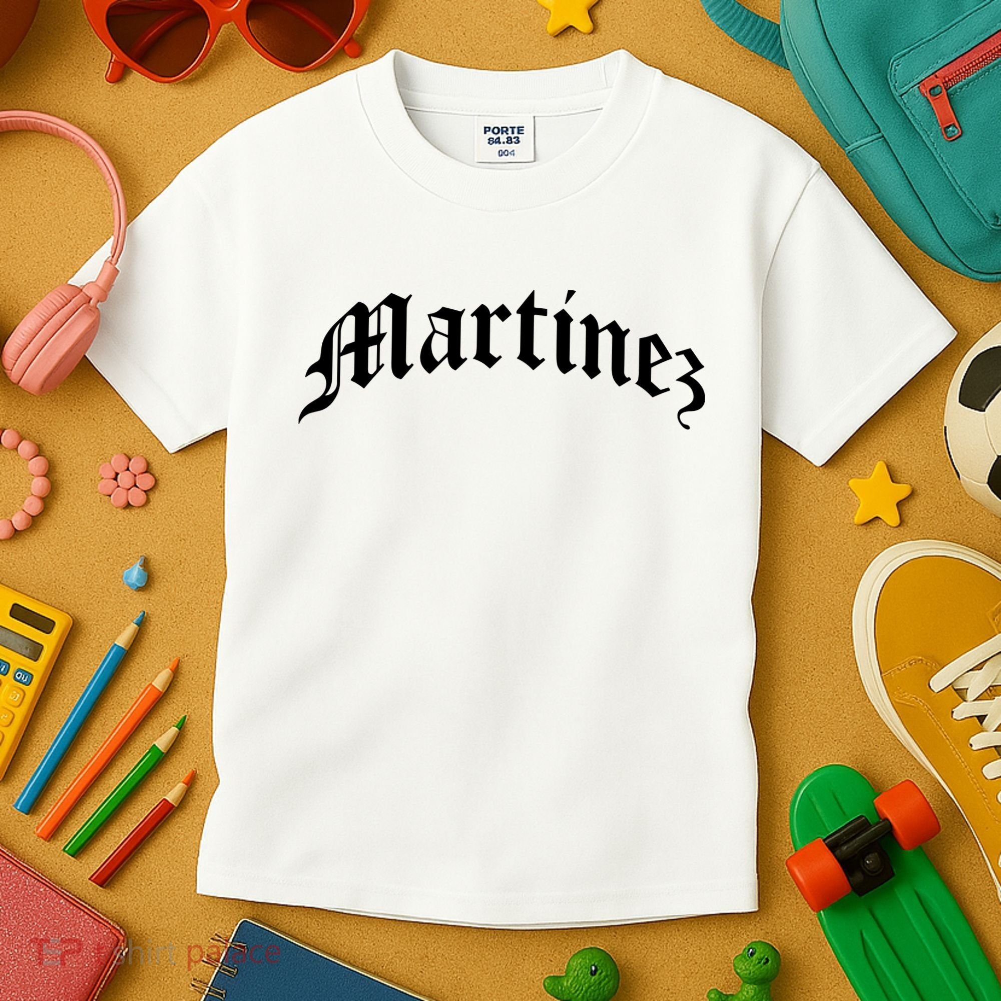 Martinez Last Name Chicano Mexican American Hispanic Spanish Kids T-Shirt