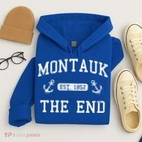 Montauk Li New York The End Gift Hoodie thumb 4