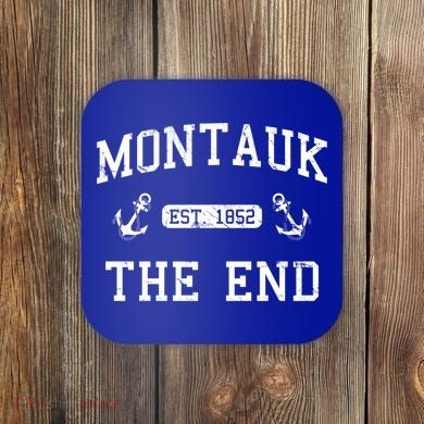 Montauk Li New York The End Gift Coaster