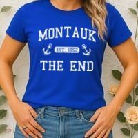 Montauk Li New York The End Gift Women's T-Shirt thumb 2