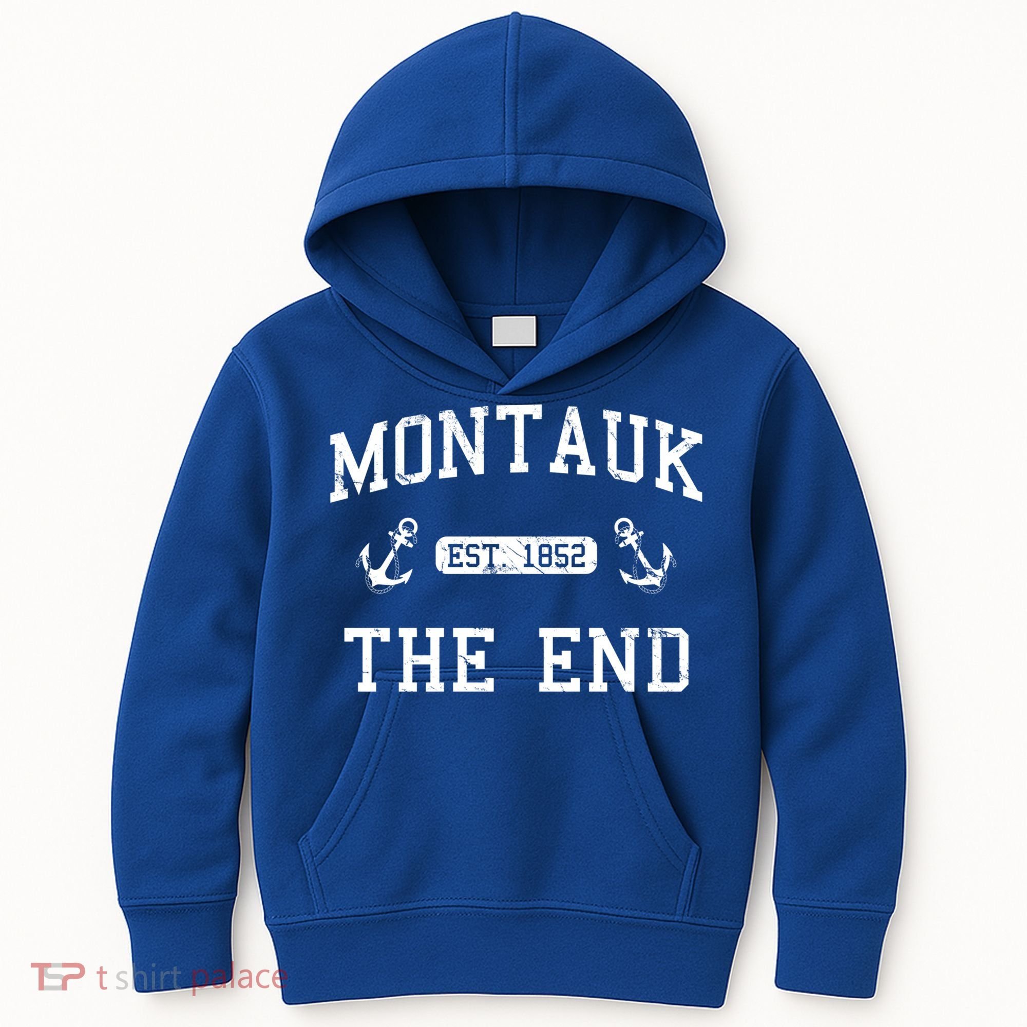 Montauk Li New York The End Gift Kids Hoodie