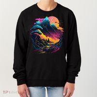 Mountain Life Neon Car Road Scene Women's Sweatshirt thumb 0