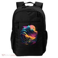 Mountain Life Neon Car Road Scene Backpack thumb 0