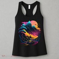 Mountain Life Neon Car Road Scene Women's Tank Top thumb 3