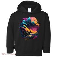 Mountain Life Neon Car Road Scene Toddler Hoodie thumb 0