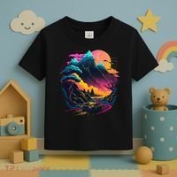 Mountain Life Neon Car Road Scene Toddler T-Shirt thumb 3