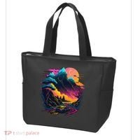 Mountain Life Neon Car Road Scene Tote Bag thumb 3