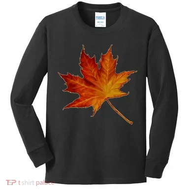 Maple Leaf Nature Kids Long Sleeve Shirt