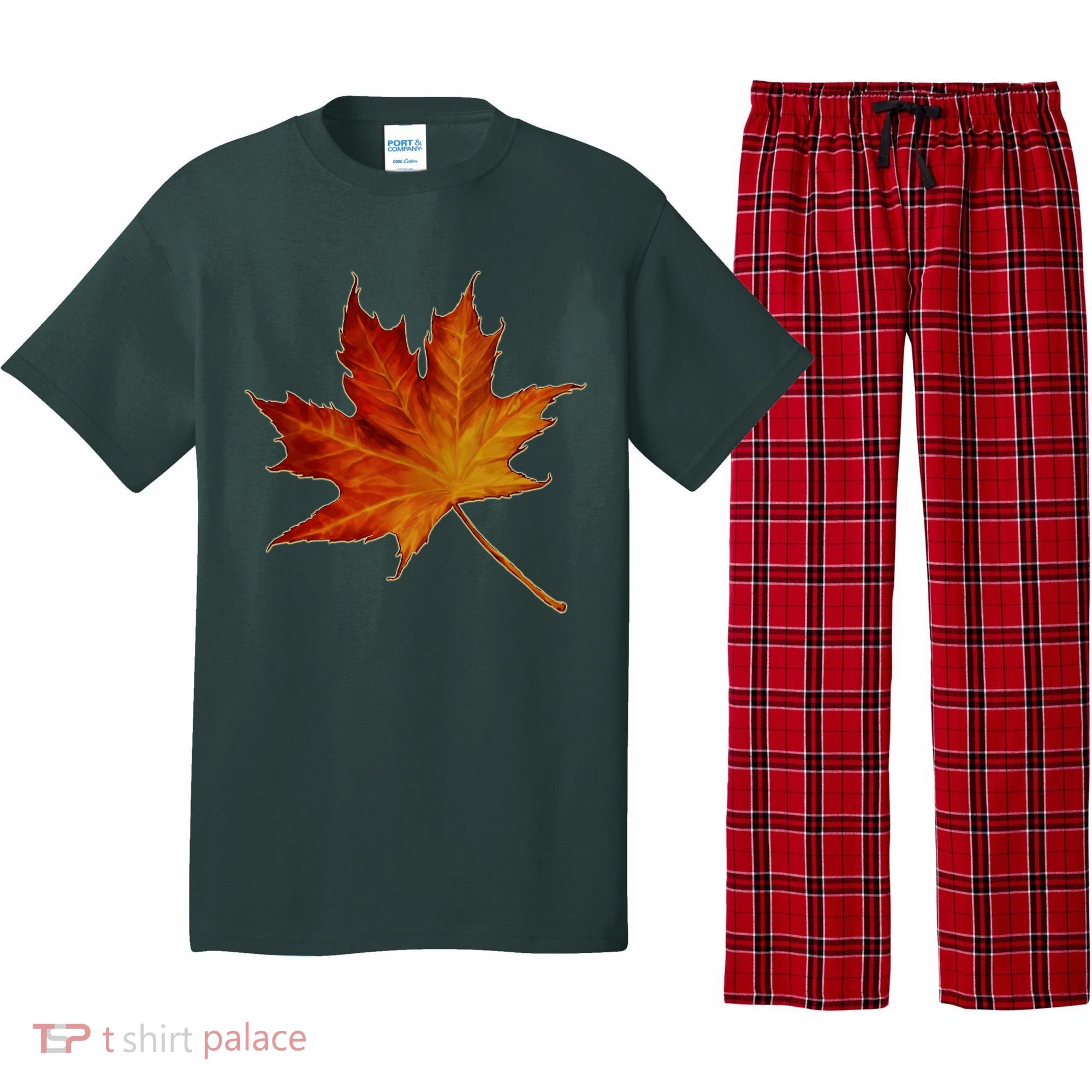 Maple Leaf Nature Pajama Set