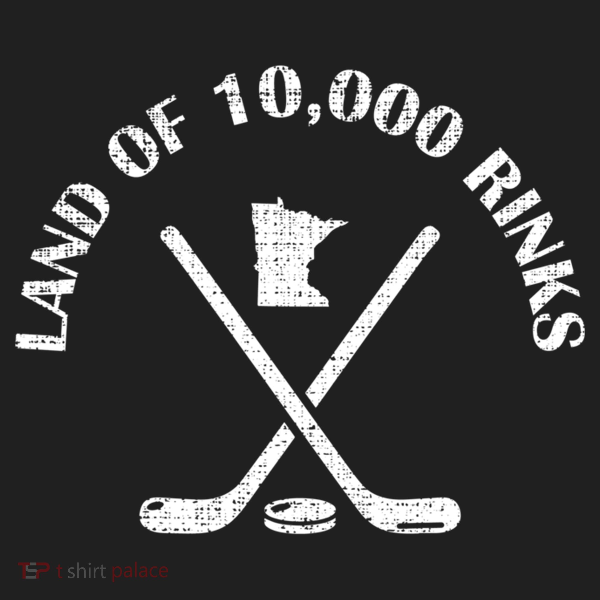 Minnesota Land Of 10000 Rinks Ice Hockey State Souvenir Gift Golf Towel