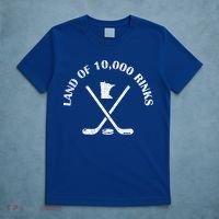 Minnesota Land Of 10000 Rinks Ice Hockey State Souvenir Gift T-Shirt thumb 5