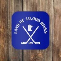 Minnesota Land Of 10000 Rinks Ice Hockey State Souvenir Gift Coaster thumb 0