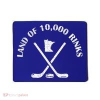 Minnesota Land Of 10000 Rinks Ice Hockey State Souvenir Gift Mousepad thumb 0