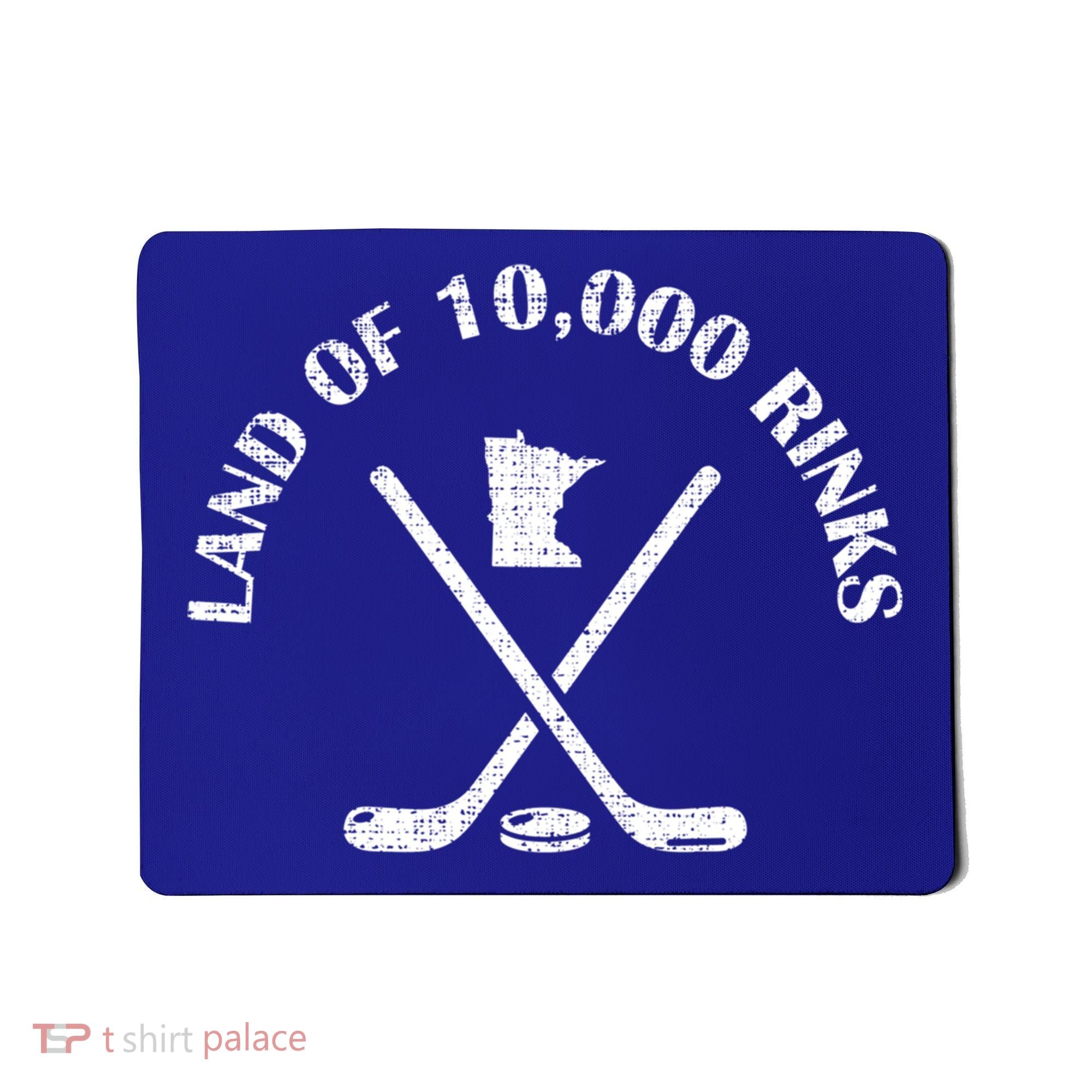 Minnesota Land Of 10000 Rinks Ice Hockey State Souvenir Gift Mousepad