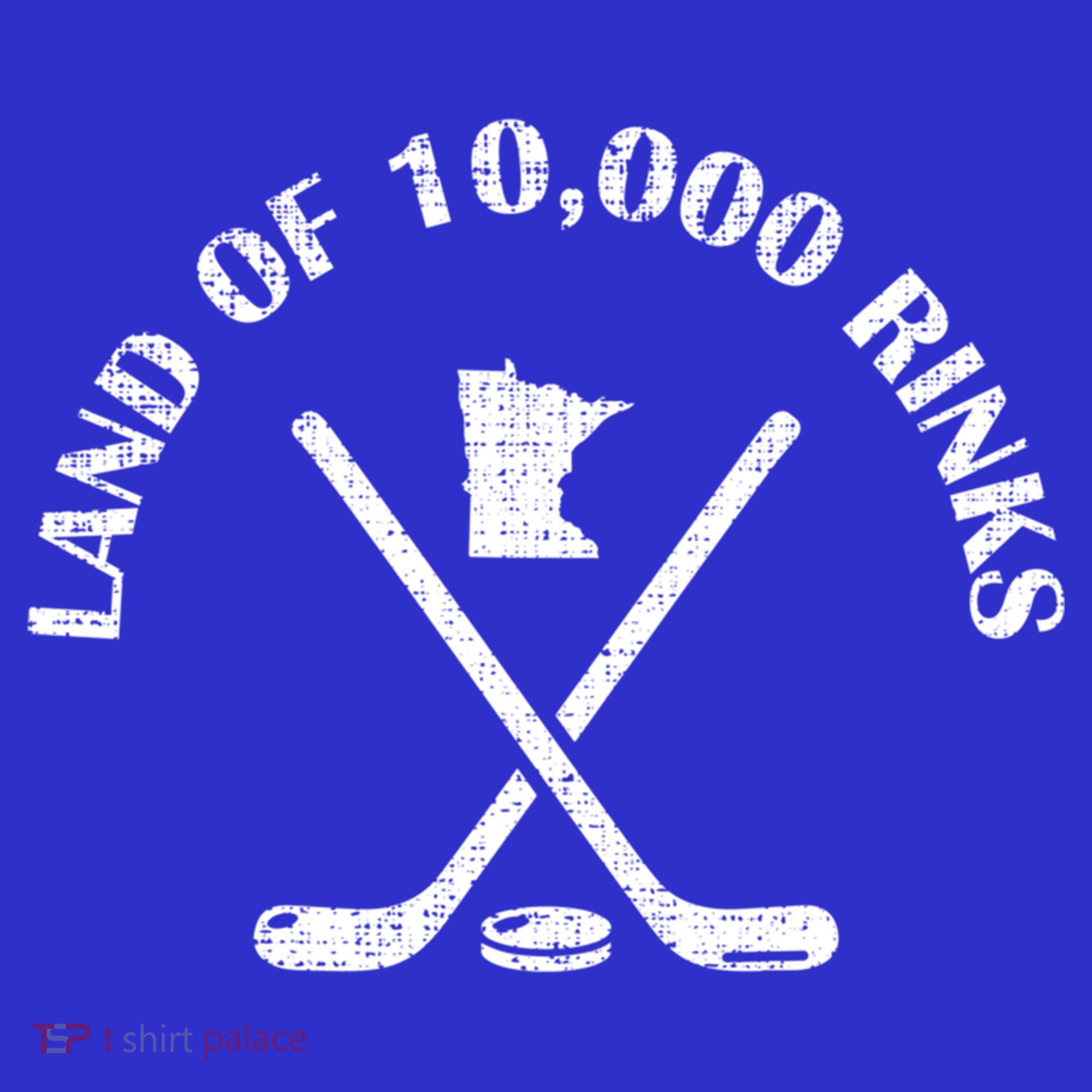Minnesota Land Of 10000 Rinks Ice Hockey State Souvenir Gift Women's Tank Top