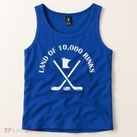 Minnesota Land Of 10000 Rinks Ice Hockey State Souvenir Gift Tank Top thumb 2