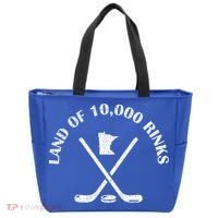 Minnesota Land Of 10000 Rinks Ice Hockey State Souvenir Gift Tote Bag thumb 0
