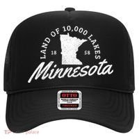 Minnesota Land Of The 10000 Lakes State Map Souvenir Gift Hat thumb 0
