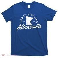 Minnesota Land Of The 10000 Lakes State Map Souvenir Gift T-Shirt thumb 0