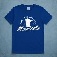 Minnesota Land Of The 10000 Lakes State Map Souvenir Gift T-Shirt thumb 5