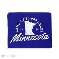 Minnesota Land Of The 10000 Lakes State Map Souvenir Gift Mousepad thumb 0