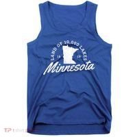 Minnesota Land Of The 10000 Lakes State Map Souvenir Gift Tank Top thumb 0