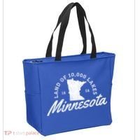 Minnesota Land Of The 10000 Lakes State Map Souvenir Gift Tote Bag thumb 2