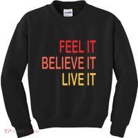 Manifest Law Of Attraction Feel Good Vortex Powerful Life Kids Sweatshirt thumb 0