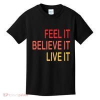 Manifest Law Of Attraction Feel Good Vortex Powerful Life Kids T-Shirt thumb 0