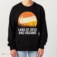 Minnesota Land Of Opes And Dreams Ope Sunset Field Funny Women's Sweatshirt thumb 0
