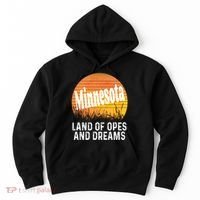 Minnesota Land Of Opes And Dreams Ope Sunset Field Funny Hoodie thumb 0