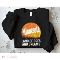 Minnesota Land Of Opes And Dreams Ope Sunset Field Funny Sweatshirt thumb 2